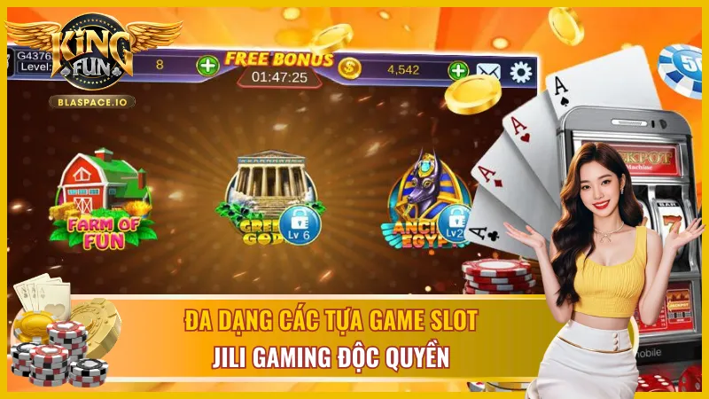 JILI gaming sở hữu nhiều tựa game độc quyền